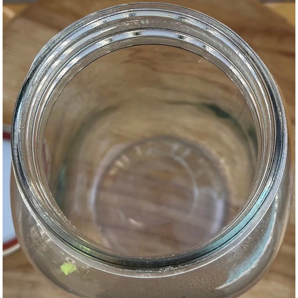 Vintage Kerr Wide Mouth Mason Half Gallon Glass Jar with New Twist on Lid - Picture 7 of 10